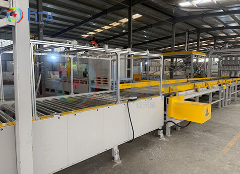 Intelligent automatic wood chip cement board  casting system