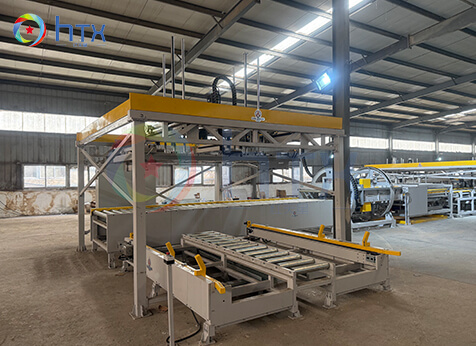 Intelligent automatic wood chip cement board  casting system