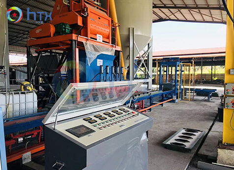 Wet cast paver tile semi auto making machine line