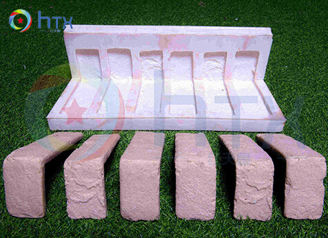 Artificial stone mold with plastic pallet & Soft pvc Retaining wall mold