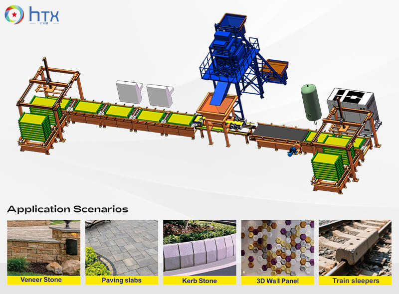 Semi-automatic Wet Cast Machinery Application